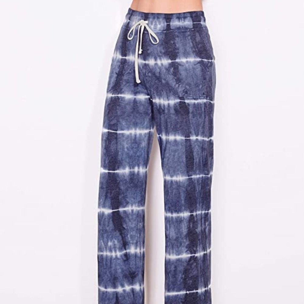 Sundry Navy & White LAST ONE!! Straight Leg Pocket Pants